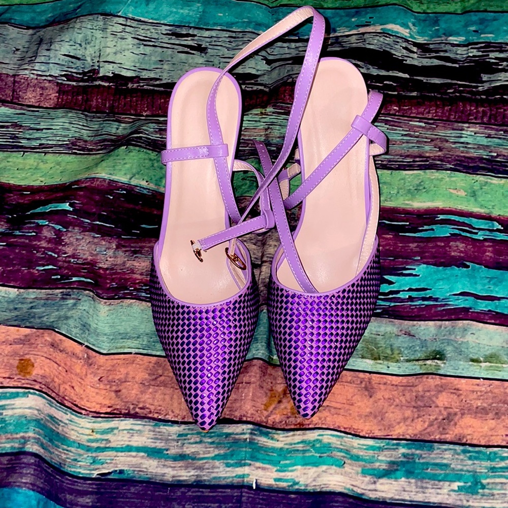 Purple women heels
